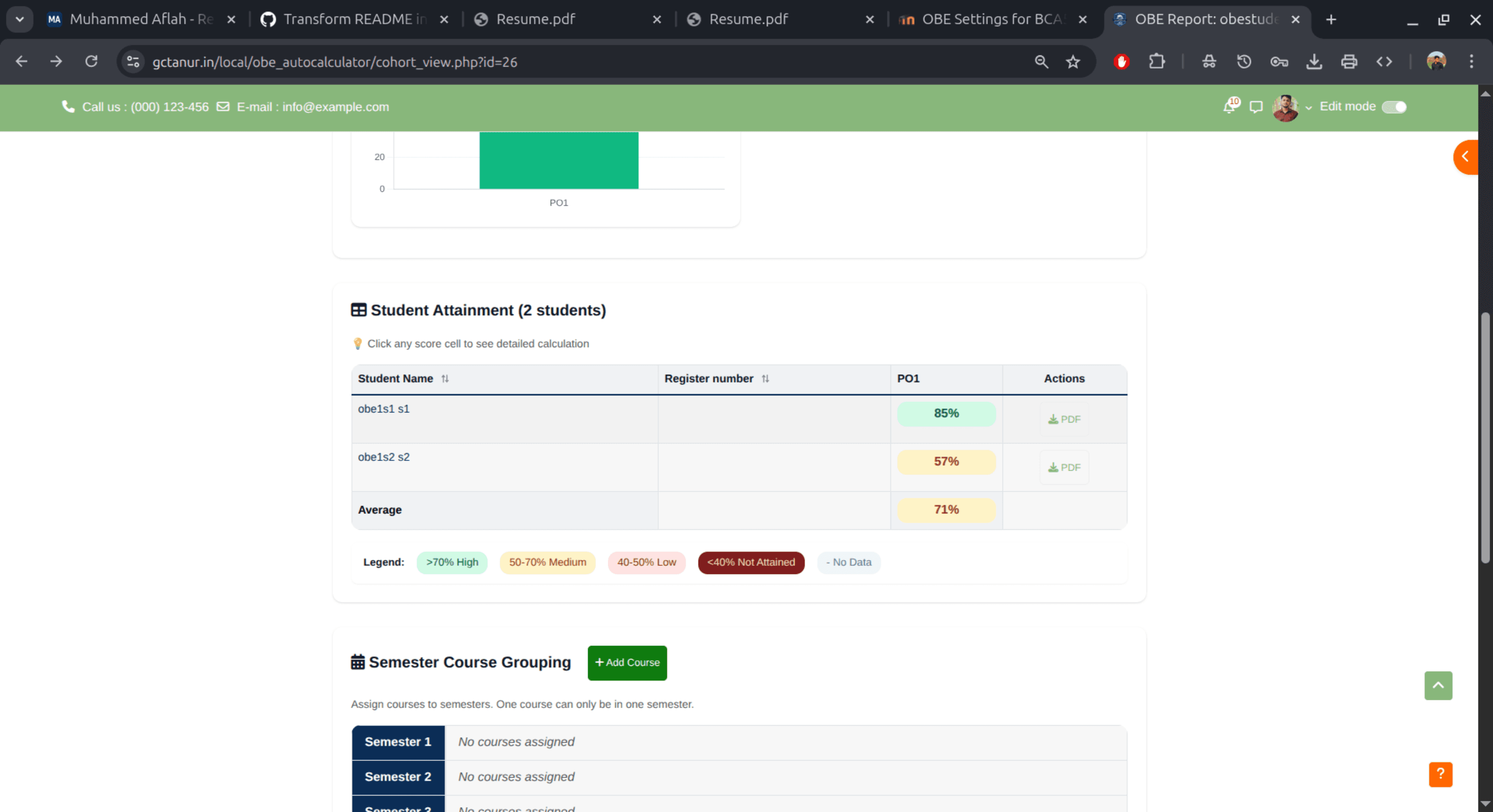 OBE Auto Calculator Platform